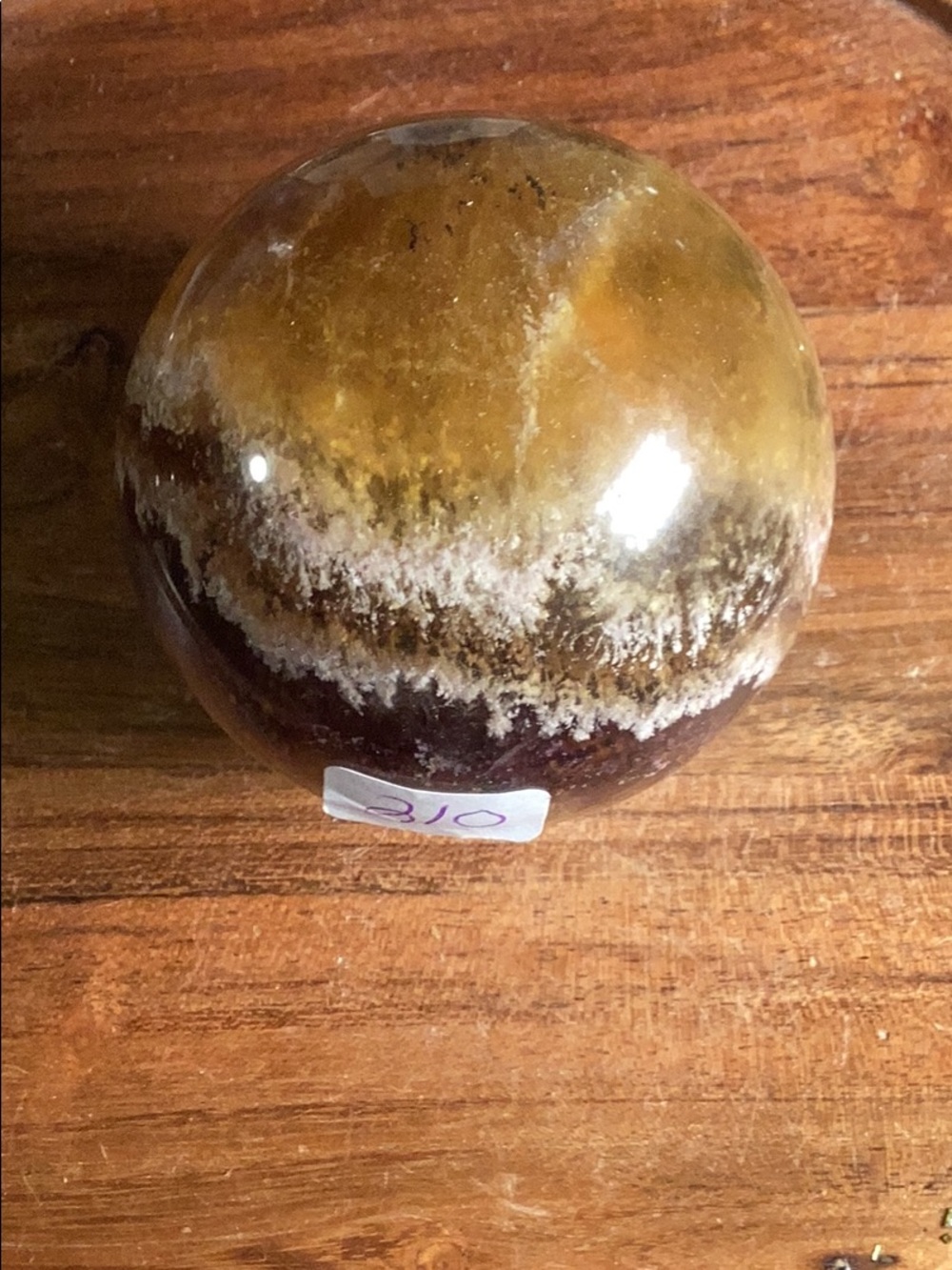 Garden fluorite sphere
